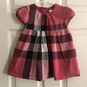 Adorable short sleeve Burberry toddler dress.